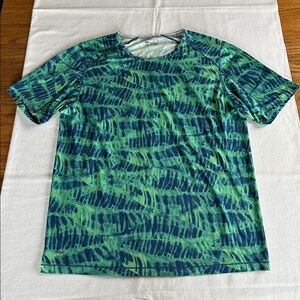 Janji Run All Day Tee Cyanotype Foliage M